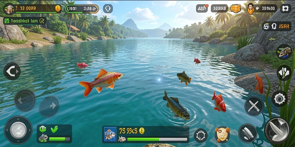 Tangkapan ikan besar di dalam gameplay 55RP yang mendebarkan.