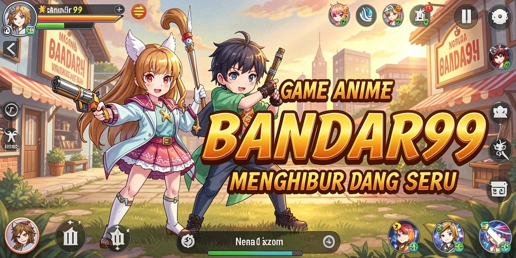 Screenshot utama BANDAR99 menampilkan aksi seru dalam dunia Anime.