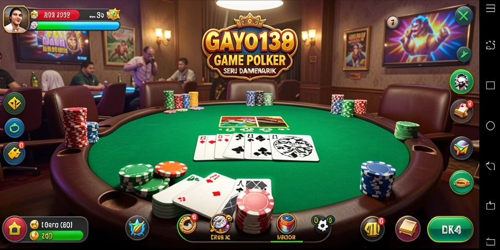 Screenshot gameplay GAYO138 yang menampilkan keseruan bermain Poker.
