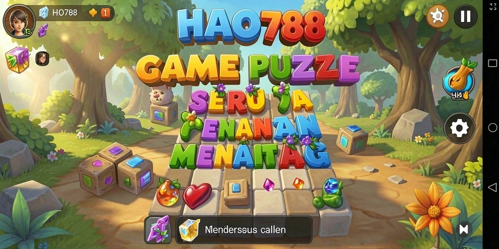 Screenshot HAO788 menunjukkan gameplay Puzzle yang menarik dan menantang.