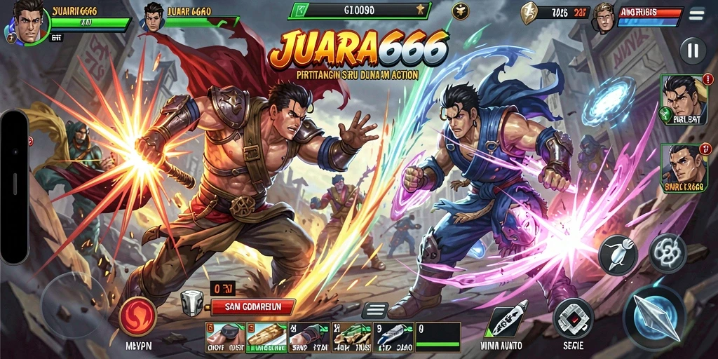 Tampilan mendebarkan dari gameplay JUARA666 yang penuh aksi.