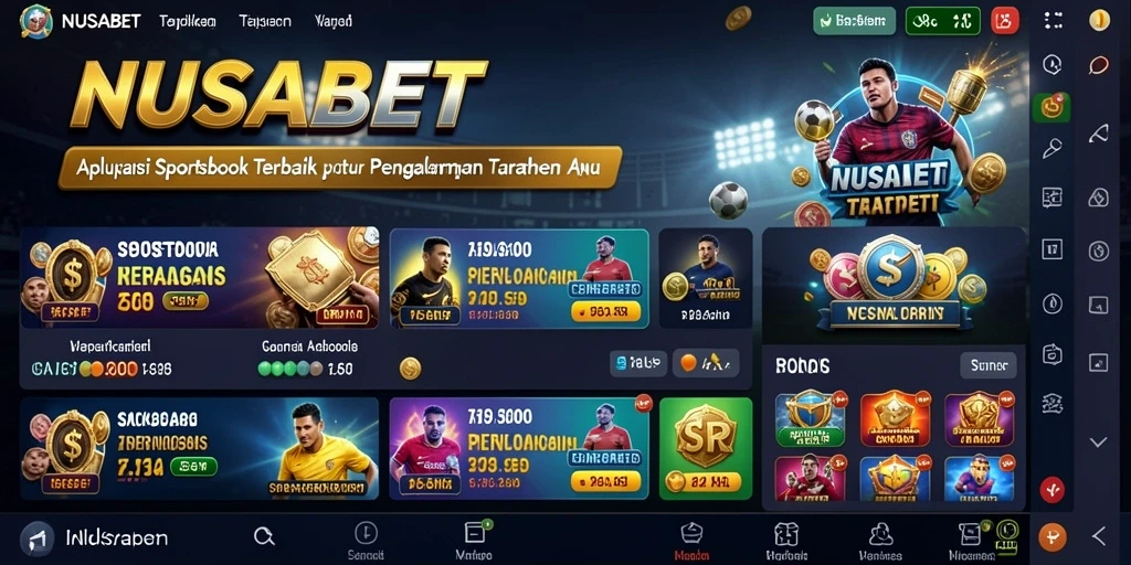 Tampilan menarik dari NUSABET saat taruhan langsung.