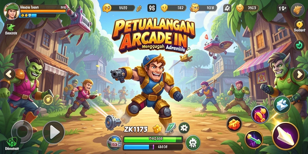 Screenshot ZK1177 menampilkan gameplay seru dengan karakter beraksi di level yang penuh tantangan.