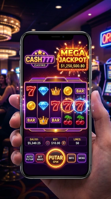 Tampilan antarmuka cash777 yang sederhana dan menarik.